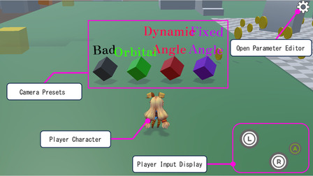 JumpLab3D camera switching items